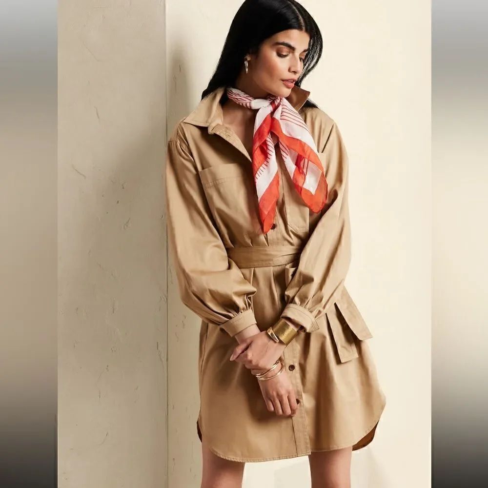 BANANA REPUBLIC TWILL MINI SHIRTDRESS